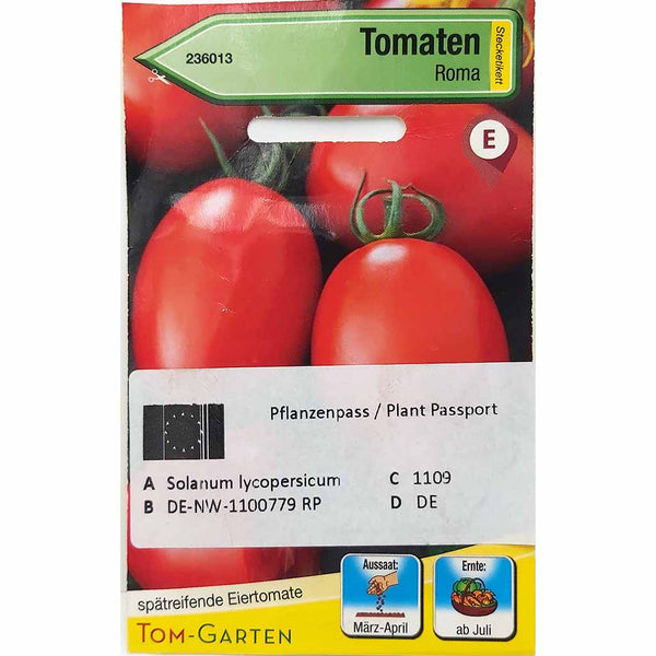 Tom Garten Tomaten Roma Samen / Saatgut Gemüsesamen