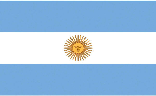 TrendClub100® Fahne Flagge „Argentinien Argentina AR“ - 150x90 cm / 90x150cm