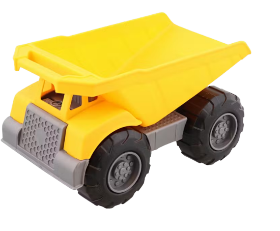 Mini-Baufahrzeug LKW Kiepper Gelb Anhängerkupplung 18 cm