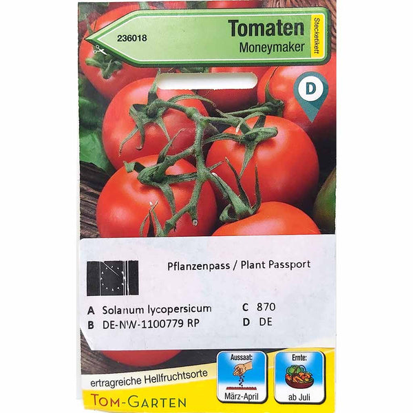 Tom Garten Samen für Tomaten Monymaker Gemüsesamen
