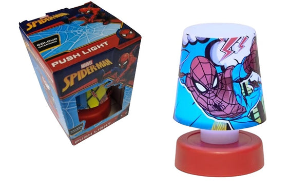 Nachtlämpchen Nachtlicht Kinder Lampe mit Farbwechsel Marvel Spiderman 11 cm