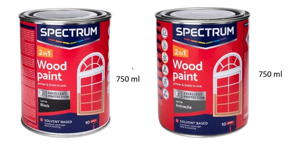 Spectrum 2-in-1 Holzlack Primer Finish Seidenglanz Verschiedene Farben 750 ml