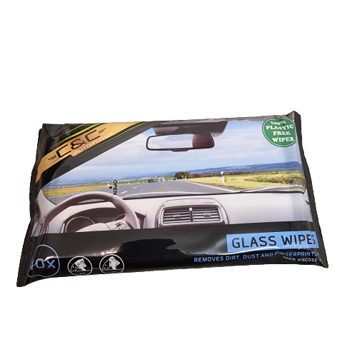 40x Feuchttücher Autoscheiben Glas Reinigungstücher Auto Fenster Streifenfrei