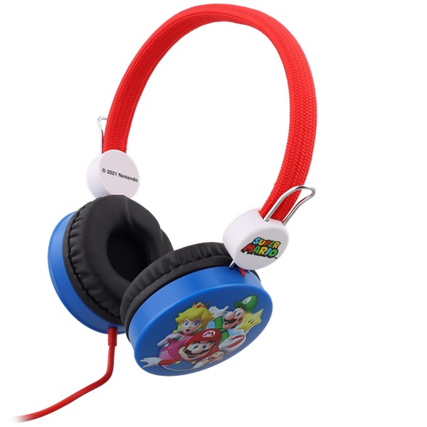 Super Mario Nintendo Kopfhörer Kind bis 7 Jahre Sound Limited bis 85 dB 3,5 Jack