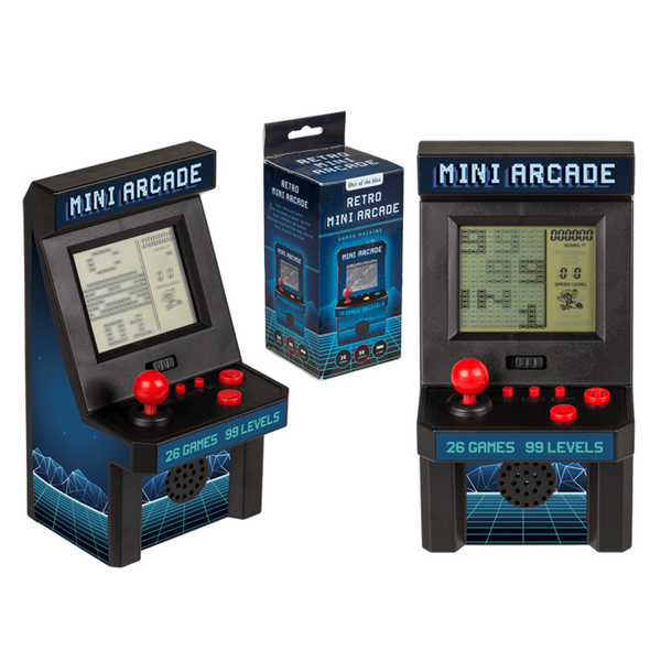 Mini-Spielautomat Retro mit 26 Spielen