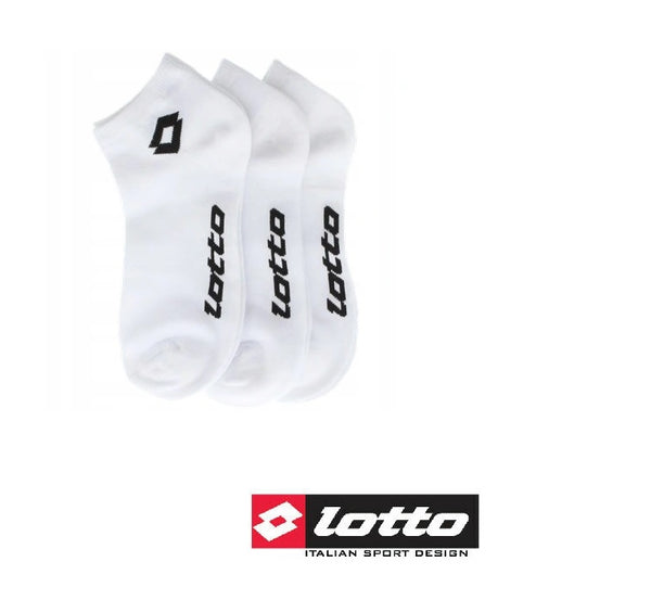 Lotto 3er-Pack Sneakers Socken Sneaker Socks Weiß Uni Große 35/38 39/42 43/46
