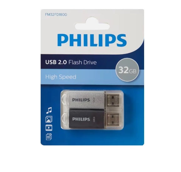 Philips USB-Sticks 2.0 2x 32Gb Externer speicher