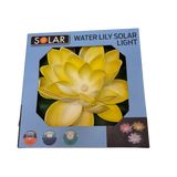 Solar Wasserlilie Seerose Solarleuchte Pool Teich Teichleuchte Gardenteich 18 cm