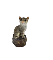 Katze Graue Figur Gartenfigur 11 cm hoch