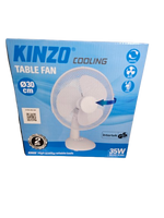 Kinzo Tischventilator Ventilator Screibtisch Lüfter 230 V 30 cm Fan Air Cooler