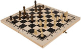 Out of the blue Schachbrettspiel aus Holz 34 x 34 cm