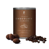 P-STASH Mandel Dunkle Schokolade Tiramisu, Edle Mandeln geröstet 60g, fettfreie Trommelröstung, Nussmischung mit einzigartigen Gewürzkombinationen, Premium Nuts