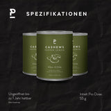 P-STASH Cashew Pfeffer Zitrone, Edle Cashewkerne 55g, fettfreie Trommelröstung,