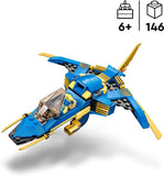 LEGO 71784 NINJAGO Jays Donner-Jet EVO, Aufrüstbares Ninja Spielzeug-Flugzeug