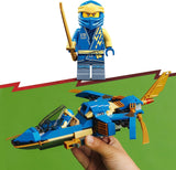 LEGO 71784 NINJAGO Jays Donner-Jet EVO, Aufrüstbares Ninja Spielzeug-Flugzeug