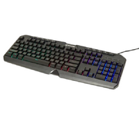 Gaming Tastatur Keyboard USB RGB LED Beleuchtung Mehrfarbiger Battletron