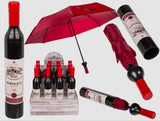 Out of the blue Bordeux Taschenschirm Weinflasche dunkelrot D: 90 cm