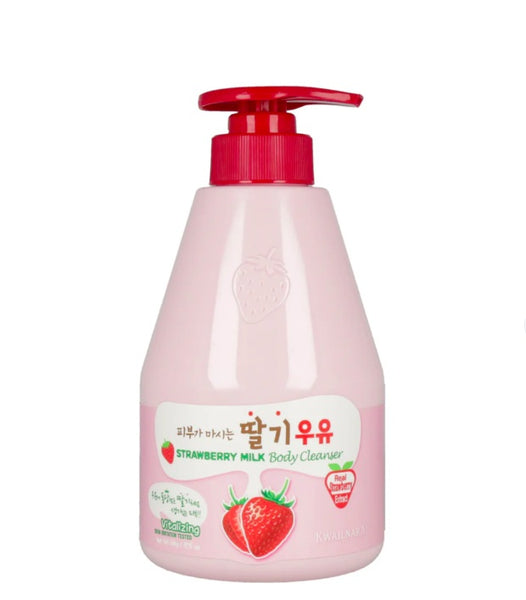 Korean Kwailnara Erdbeermilch Körperreiniger K-Beauty Körperwaschgel 560g
