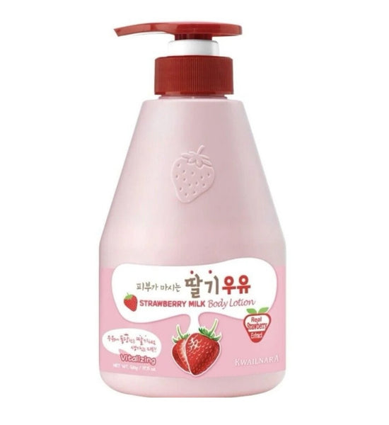 Korean Kwailnara Erdbeermilch Körper Body Milch K-Beauty 560g