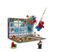 LEGO Adventskalender Spider-Man 2024 für Jungen & Mädchen ab 7 Jahren, 246 Teile, 5 Minifiguren, 76293