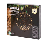LED Drahtkugel Leuchtkugel 30 cm 140 LED warmweiß faltbar INNEN und AUßEN NEU