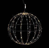 LED Drahtkugel Leuchtkugel 30 cm 140 LED warmweiß faltbar INNEN und AUßEN NEU