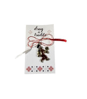 Martisor Cosar, Märzchen,Charm, Anhänger als Schornsteinfeger aus Metall 2381