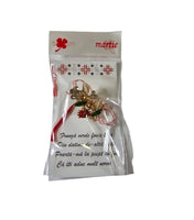 Martisor Floare Märzchen Charm Anhänger als Blumenstrauß mit steine  2521