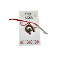 Martisor Potcoava Märzchen Charm Anhänger Glückbringer als Hufeisen  Metall 2302