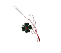 Martisor Märzchen Trifoi Charm Anhänger als Kleeblatt aus Metall 2401