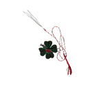 Martisor Märzchen Trifoi Charm Anhänger als Kleeblatt aus Metall 2401