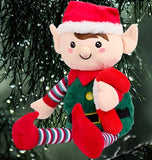 Mini Matters Weihnachtliche Plüschfigur Jung Weihnachtsman Helfe Zwerg 60 cm