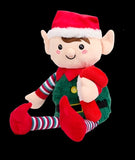Mini Matters Weihnachtliche Plüschfigur Jung Weihnachtsman Helfe Zwerg 60 cm