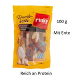 Pinky Hundesnacks mit Ente 100 g Reich an Protein Belohnung Tierfutter Hunden