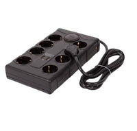 Pro Max Steckdosenleiste 8 fach Steckdosen 2 USB Schwarz 1,5 m mit Schalter