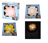 Solar Wasserlilie Seerose Solarleuchte Pool Teich Teichleuchte Gardenteich 18 cm Rosa