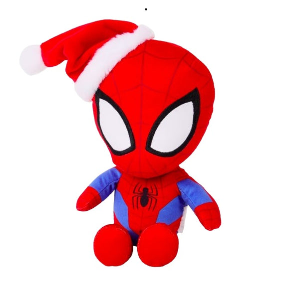 Marvel Spiderman Weihnachtliches Kuscheltier 30 cm Geschenk für Kinder Weihnacht
