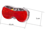 Walfort Rücklicht LED Fahrrad Licht  Reflektor Batterie Gepäckträger Rückleuchte