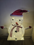 Weihnachtsdeko Schneemann mit 30 LED Innen Außen 68 cm IP 44 Warmweiß