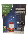 Weihnachtsdeko Weihnachtsman mit 30 LED Innen Außen 68 cm IP 44 Warmweiß