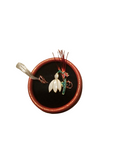 Martisor Ghiocel Märzchen Charm Anhänger als Schneeglöckchen aus Metall 2231