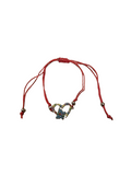 Armband Märzchen Martisor Glücksbringer März als Herz Mehrfarbig aus Metall 2091