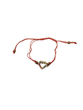 Armband Märzchen Martisor Glücksbringer März als Herz Mehrfarbig aus Metall 2092