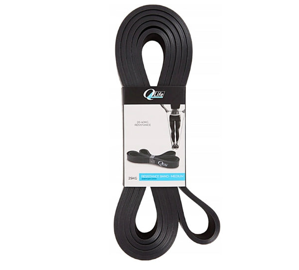 Qlife Fitnessbänder 25 kg Gymnastikbänder Premium Widerstandsschlaufenbände