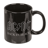 AC/DC Fan Geschenkset Back in Black Kaffeebecher 300 ml Socken 41-45 Geschenkbox