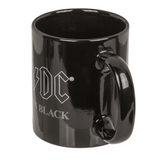 AC/DC Fan Geschenkset Back in Black Kaffeebecher 300 ml Socken 41-45 Geschenkbox