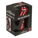 The Rolling Stones Fan Geschenkset Kaffeebecher 315 ml Socken 41-45 Geschenkbox