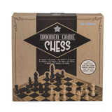 Schach Spiel aus Massivholz Schachfeld inkl. Schachfiguren 28,5 x 28,5 cm NEU