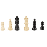 Schach Spiel aus Massivholz Schachfeld inkl. Schachfiguren 28,5 x 28,5 cm NEU