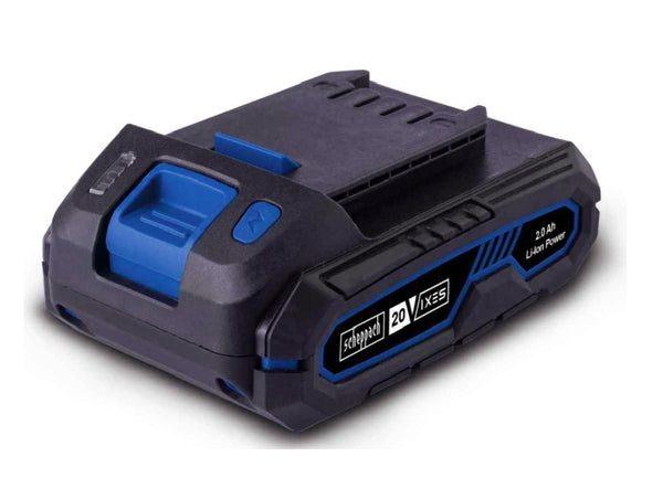 Scheppach Akku SBP2.0 | 20 V / 2,0 Ah Akku | mit Einzelzellenmanagement | universell einsetzbar für Scheppach IXES 20-Volt-Serie